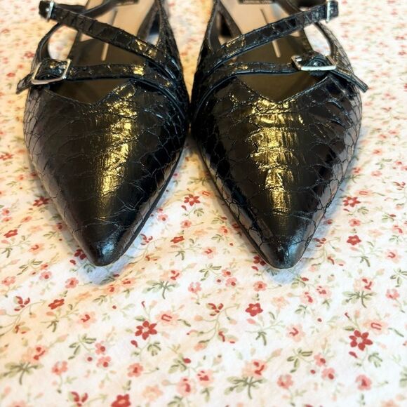 Dolce Vita Women's Pamla Croc Embossed Slingback Flats - Picture 5 of 5